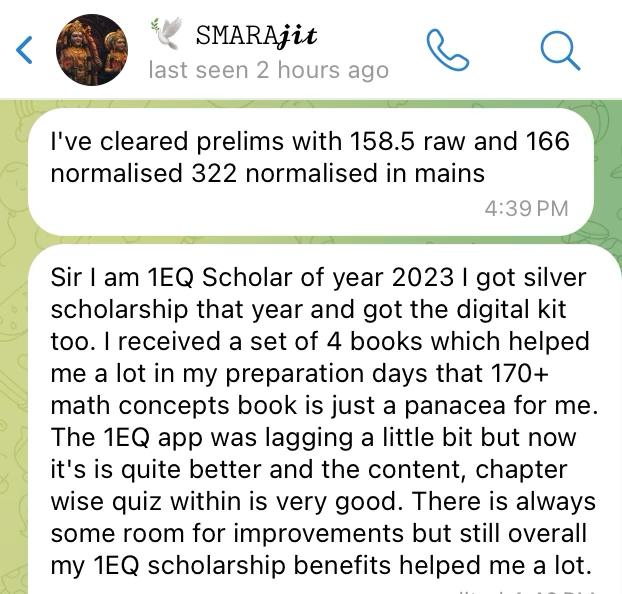 Original Telegram message from Smarajit